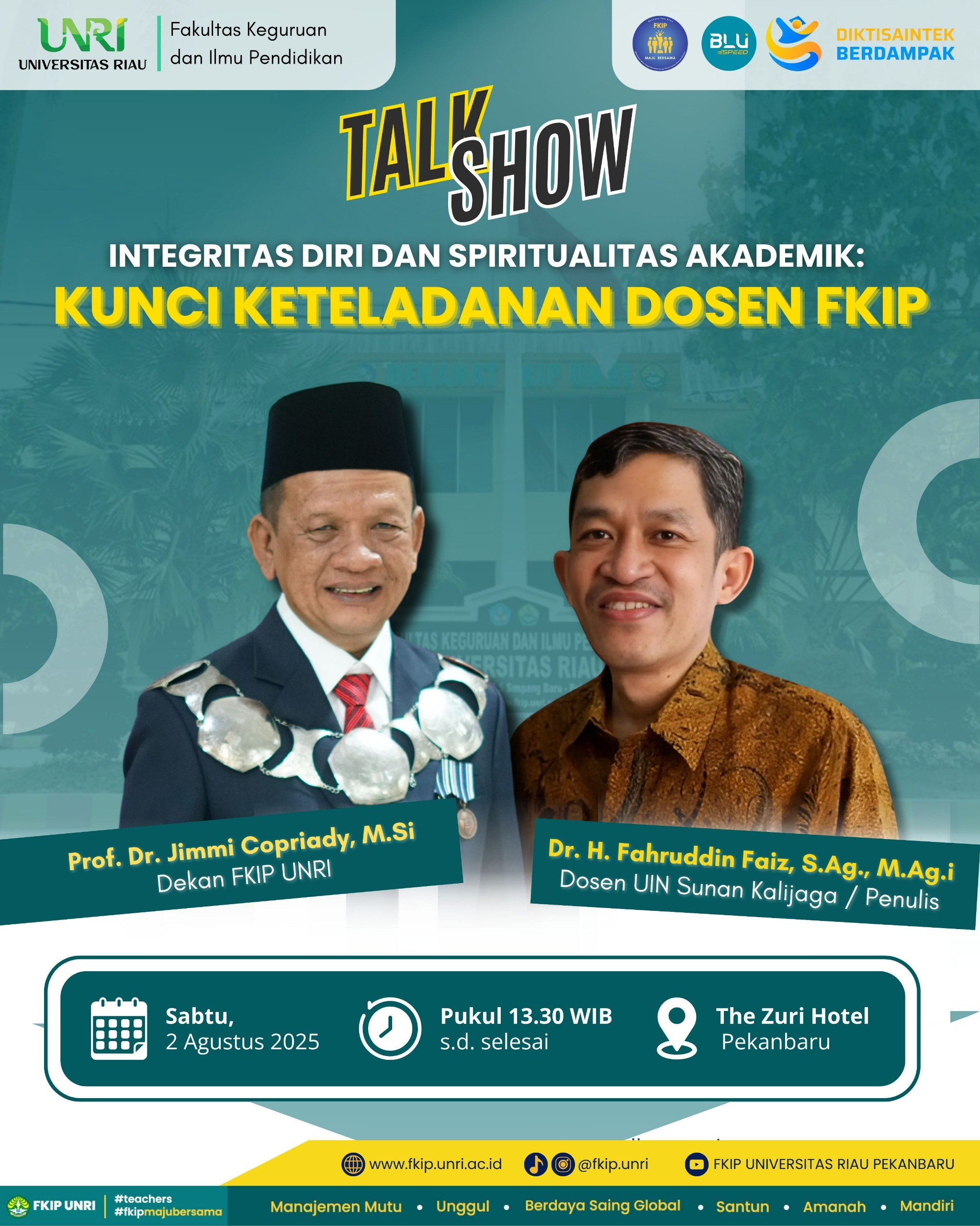 Dosen PGSD Hadiri Talk Show: Menguatkan Integritas dan Spiritualitas Akademik sebagai Kunci Keteladanan