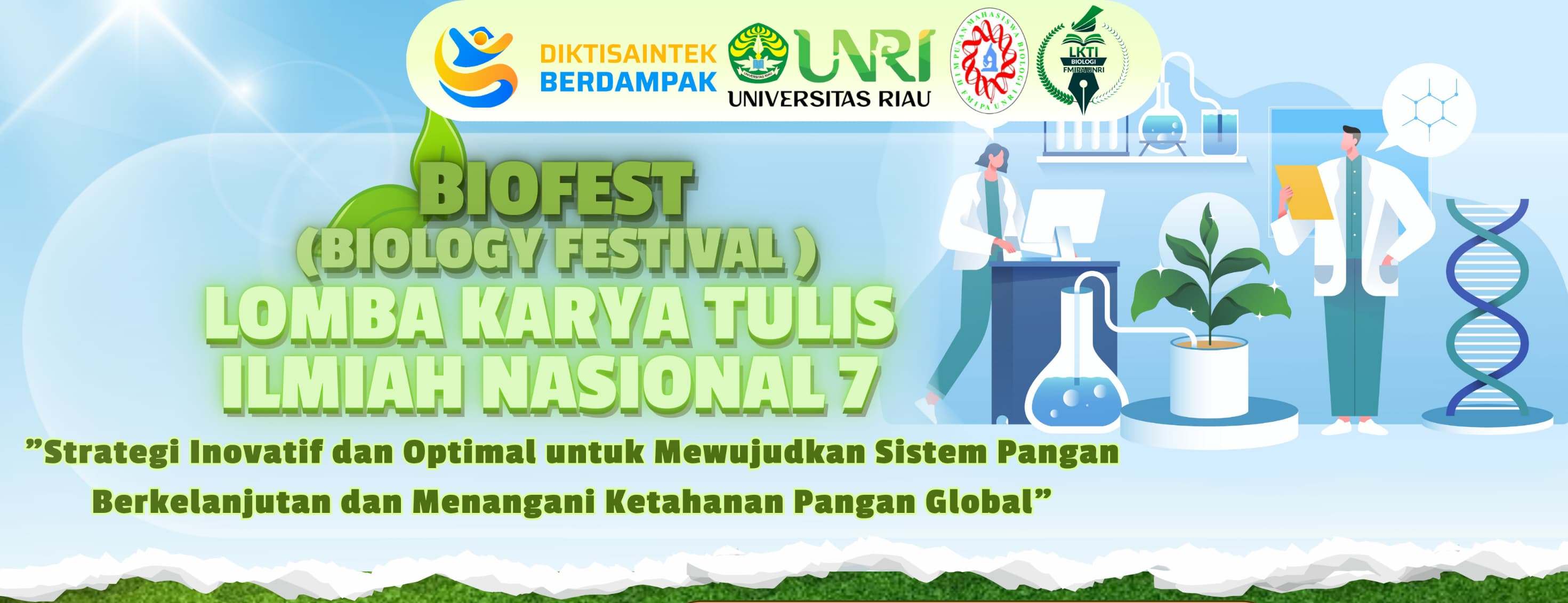 BIOFEST 2025: HIMABIO FMIPA Universitas Riau Gelar Lomba Karya Tulis Ilmiah Nasional ke-7