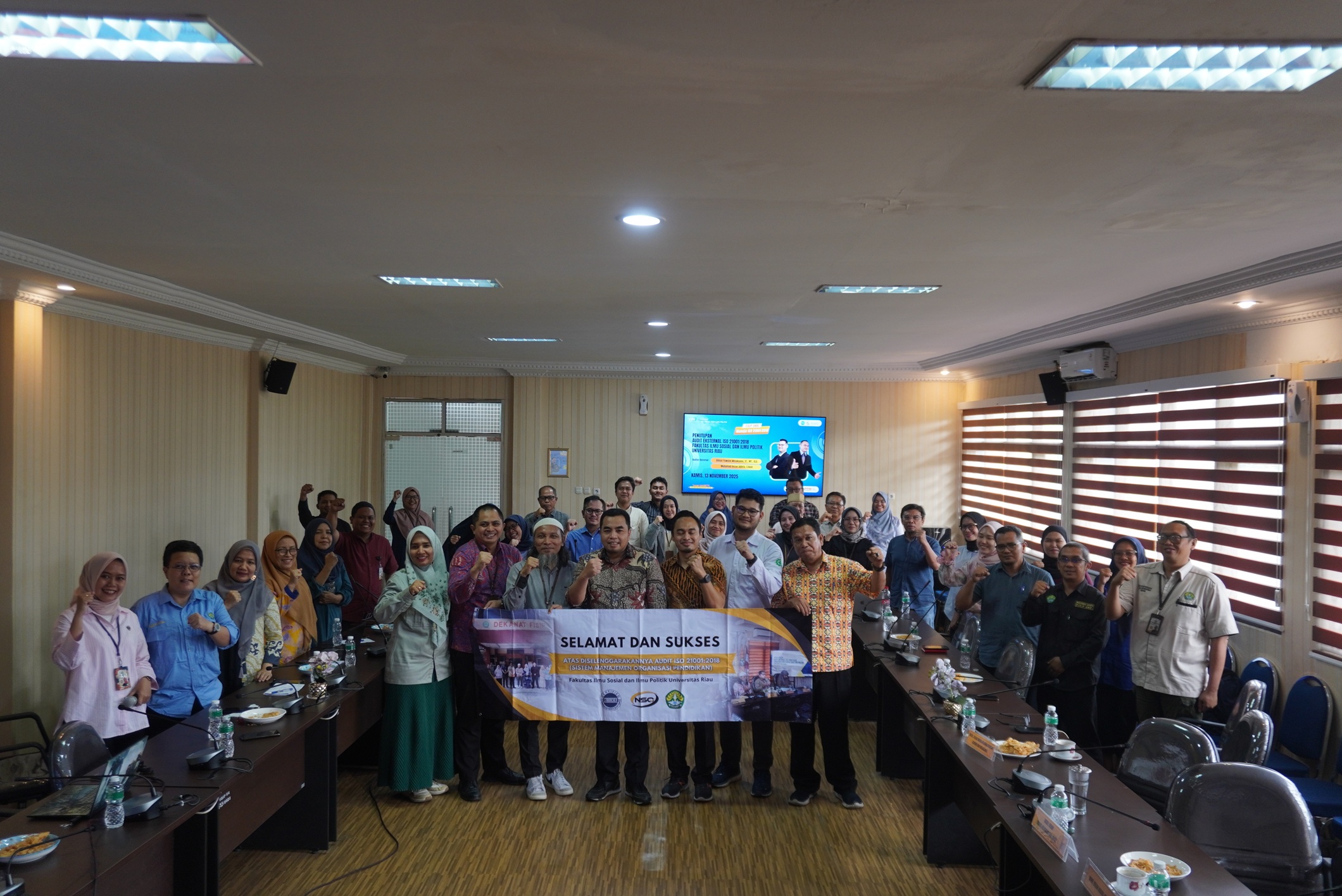 FISIP UNRI Dinyatakan Layak Memperoleh Sertifikasi ISO 21001:2018 tentang Sistem Manajemen Organisasi Pendidikan