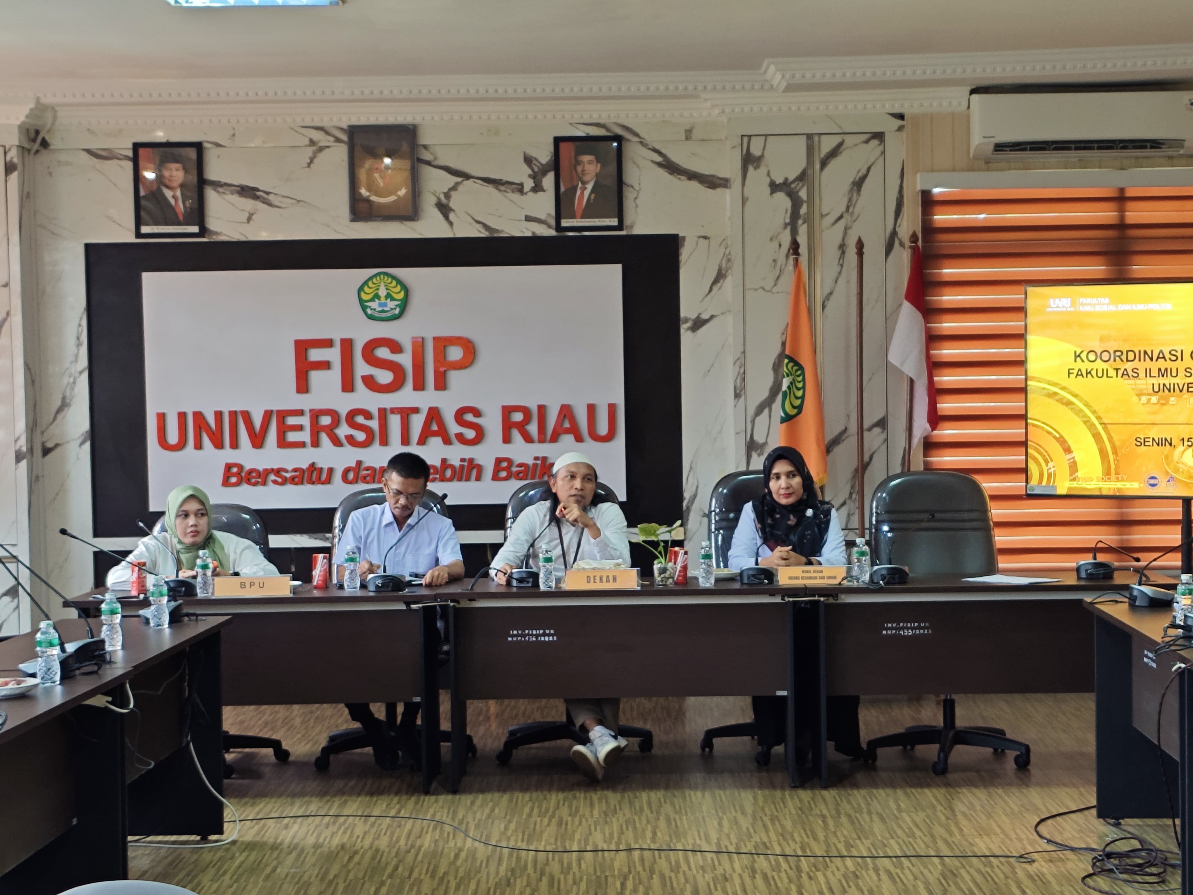 Optimalisasi Aset Fakultas, FISIP Universitas Riau Gelar Rapat Koordinasi Bersama BPU UNRI