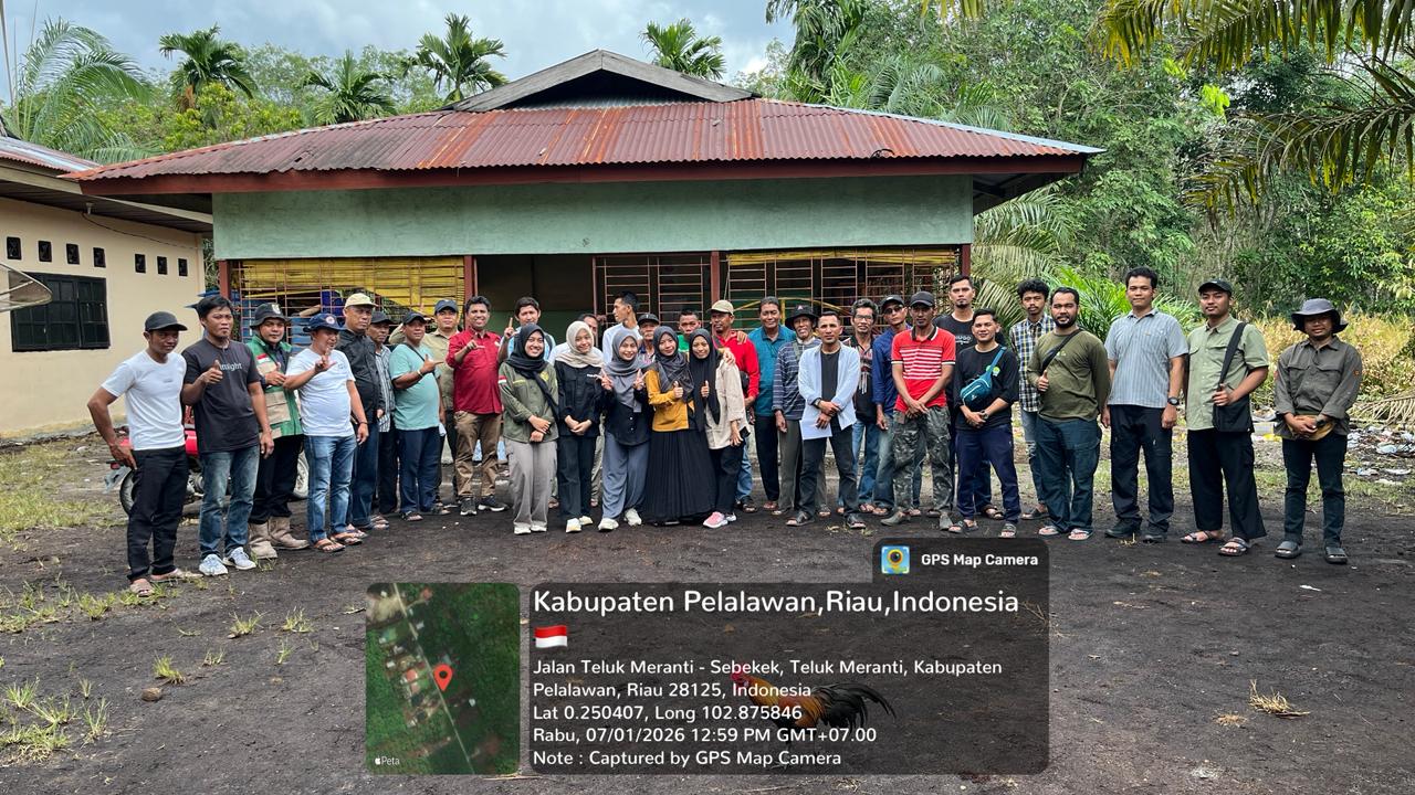 Kolaborasi FP UNRI dengan Dinas Pangan, Tanaman Pangan dan Holtikultura Provinsi Riau Gelar FGD Program SID Cetak Sawah di Desa Pulau Muda