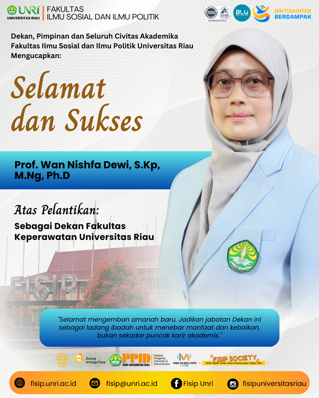 Selamat dan sukses kepada Prof. Wan Nishfa Dewi, S.Kp., M.Ng., Ph.D