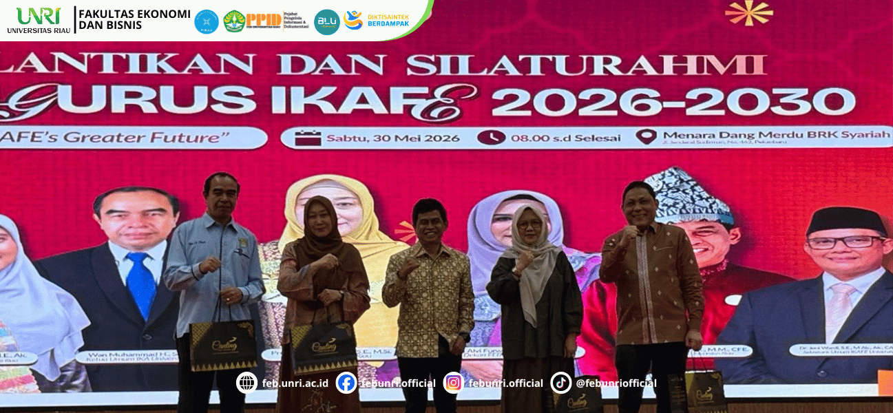 Aslan Wiguna Resmi Pimpin IKAFE UNRI 2026–2030, Alumni FEB UNRI Perkuat Konsolidasi dan Kontribusi untuk Almamater