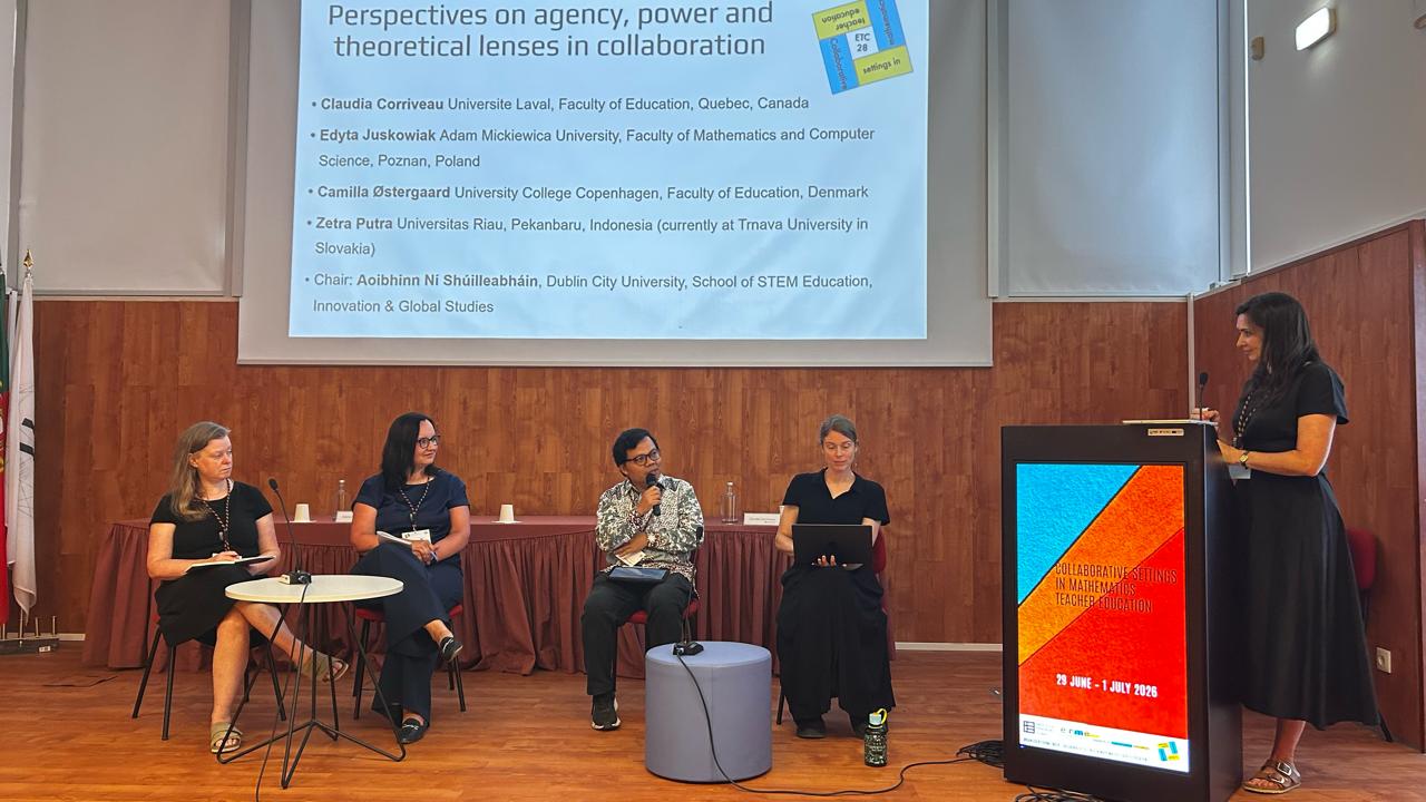 Prof. Zetra Hainul Putra, Ph.D. Menjadi Speaker dalam Thematic Panel dan Group Work Presentation pada ETC 28th di Instituto de Educação, Universidade de Lisboa, Portugal